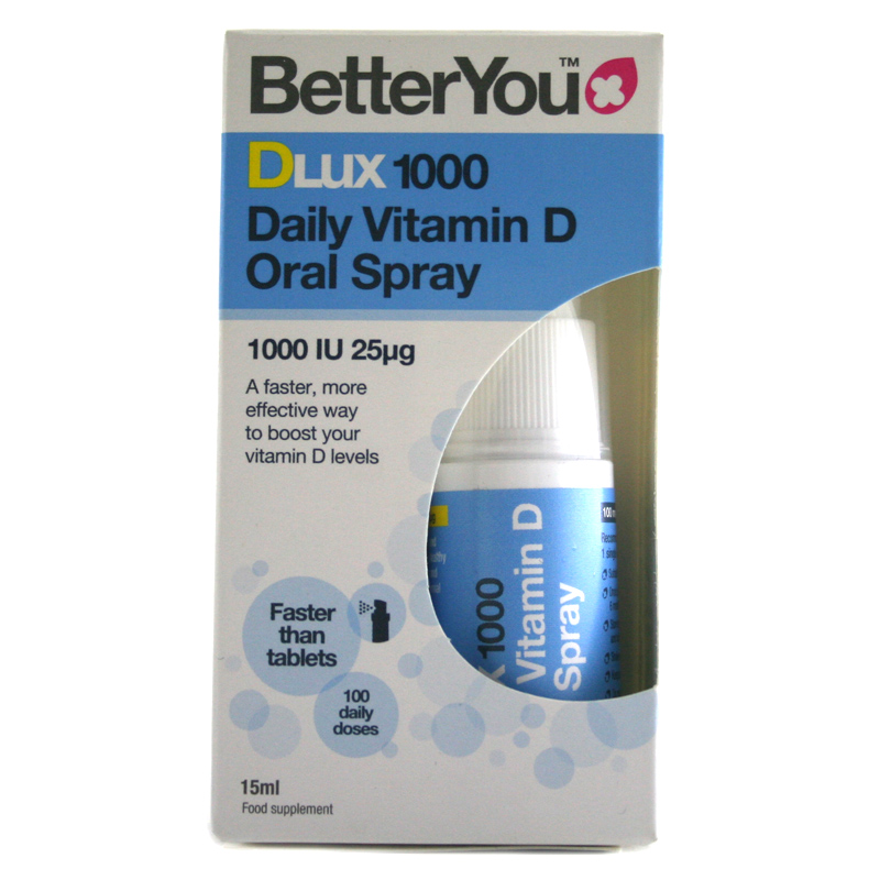Details About Better You Dlux 1000iu Daily Vitamin D Oral Spray 15ml